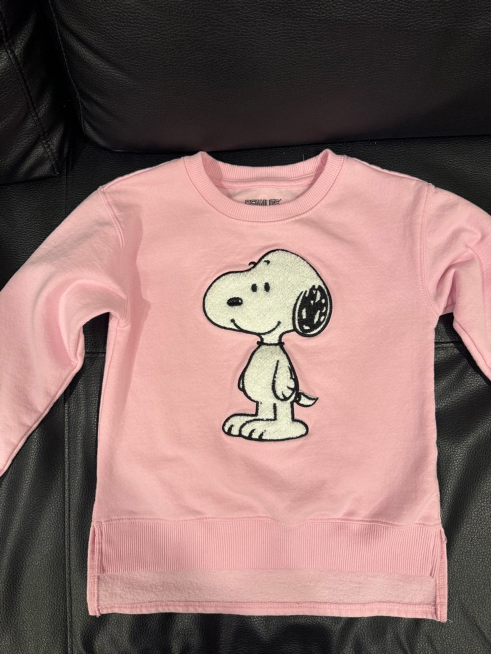 Peanuts Pink Snoopy Crewneck Sweatshirt for Kids
